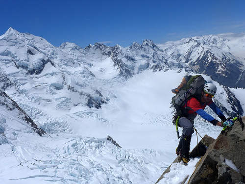Aoraki - spodní část hřebene 4 Aoraki - spodní část hřebene 4