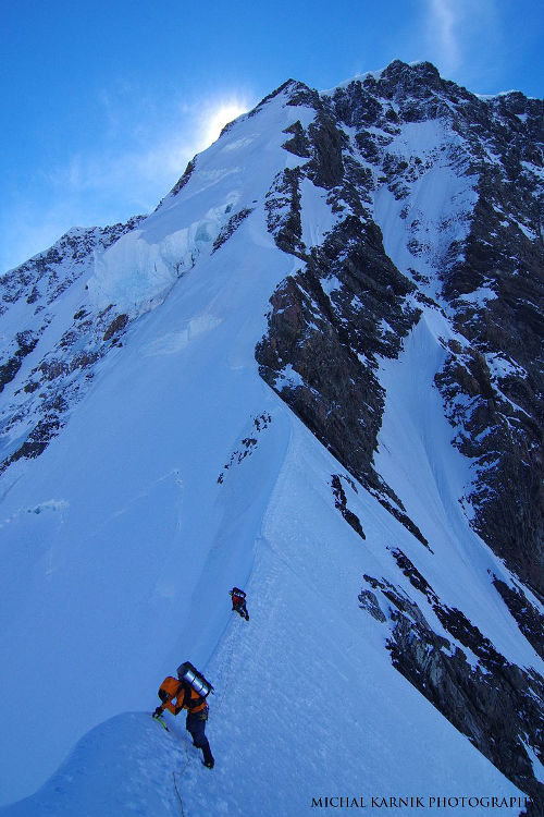 Aoraki - horní část hřebene 1 Aoraki - horní část hřebene 1