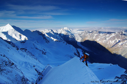 Aoraki - horní část hřebene 3 Aoraki - horní část hřebene 3