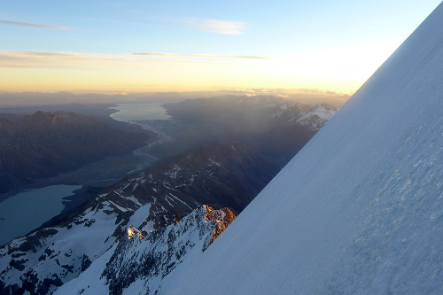 Aoraki - horní část hřebene 4 Aoraki - horní část hřebene 4