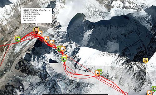 Alex Txikon GPS tracker 26.2.2017 rno
