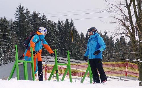 S Tomášem Krausem ve skicrossové trati S Tomášem Krausem ve skicrossové trati