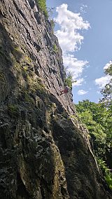 Velká plotna v údolí Vrchlice, slanění