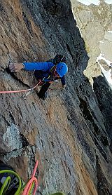 H�eben Gran Perrons nad p�ehradou Emosson m� kr�snou ji�n� st�nu